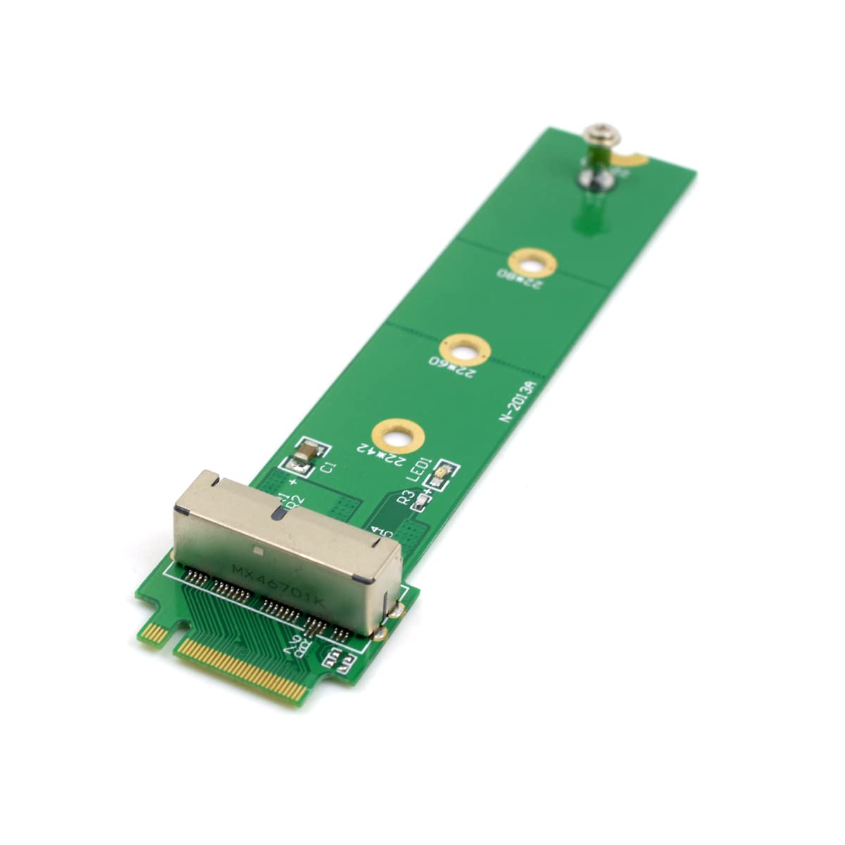 NFHK PCI Express PCI-E 4X M.2 NGFF M-Key to 2013 2014 2015 Apple MacBook SSD Convert Card for A1493 A1502 A1465 A1466 Cable 50cm