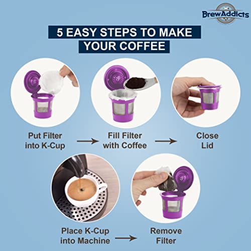 Brew Addicts 600 Paper Coffee Filters SingleUse Coffee Filter for