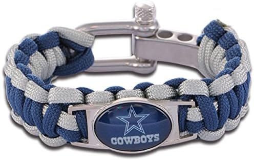Paracord Survivor Fan Bracelet -- Dallas Cowboys