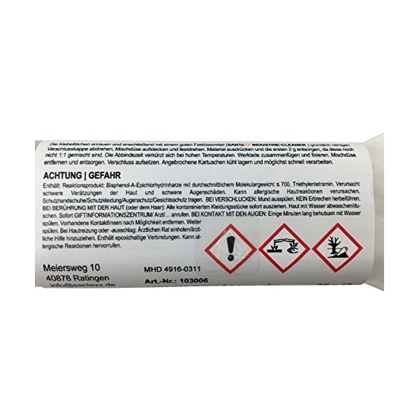 Flüssigmetall 2K ULTRA-MET Profi-Reparaturkleber für Stahl, Metall & Guss von SANTeXX® – Bild 4