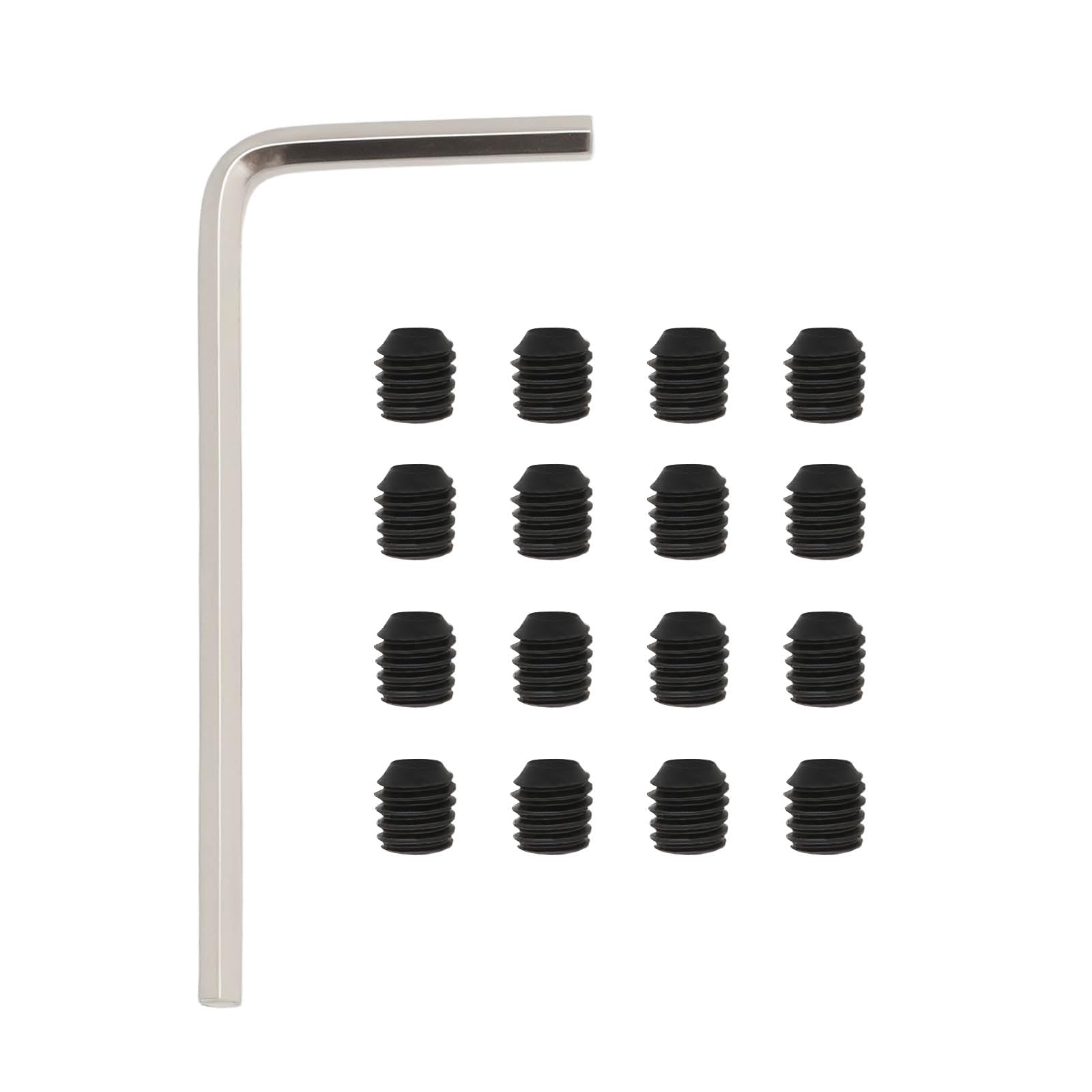 Create idea 16pcs Allen Screws M6 x 6mm Connecting Screws with Allen Key for Track Saw Long Cuts Rail Extension Suitable for 577039 Guide Rail Connector