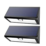 Hallomall 1000Lumens Max USB Solar Light, Upgraded 46LED Solar Outdoor Motion Sensor lights, Larger Waterproof Solar Powered Wireless Exterior Security Lights Outdoor Spotlights Wall Lights