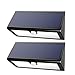 Hallomall 1000Lumens Max USB Solar Light, Upgraded 46LED Solar Outdoor Motion Sensor lights, Larger Waterproof Solar Powered Wireless Exterior Security Lights Outdoor Spotlights Wall Lights