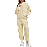 HOTIAN Womens Fleece 2 Piece Outfits Sweatsuit Pullover Sweatshirt Hoodie and Joggers Sweatpants Tracksuit Sets