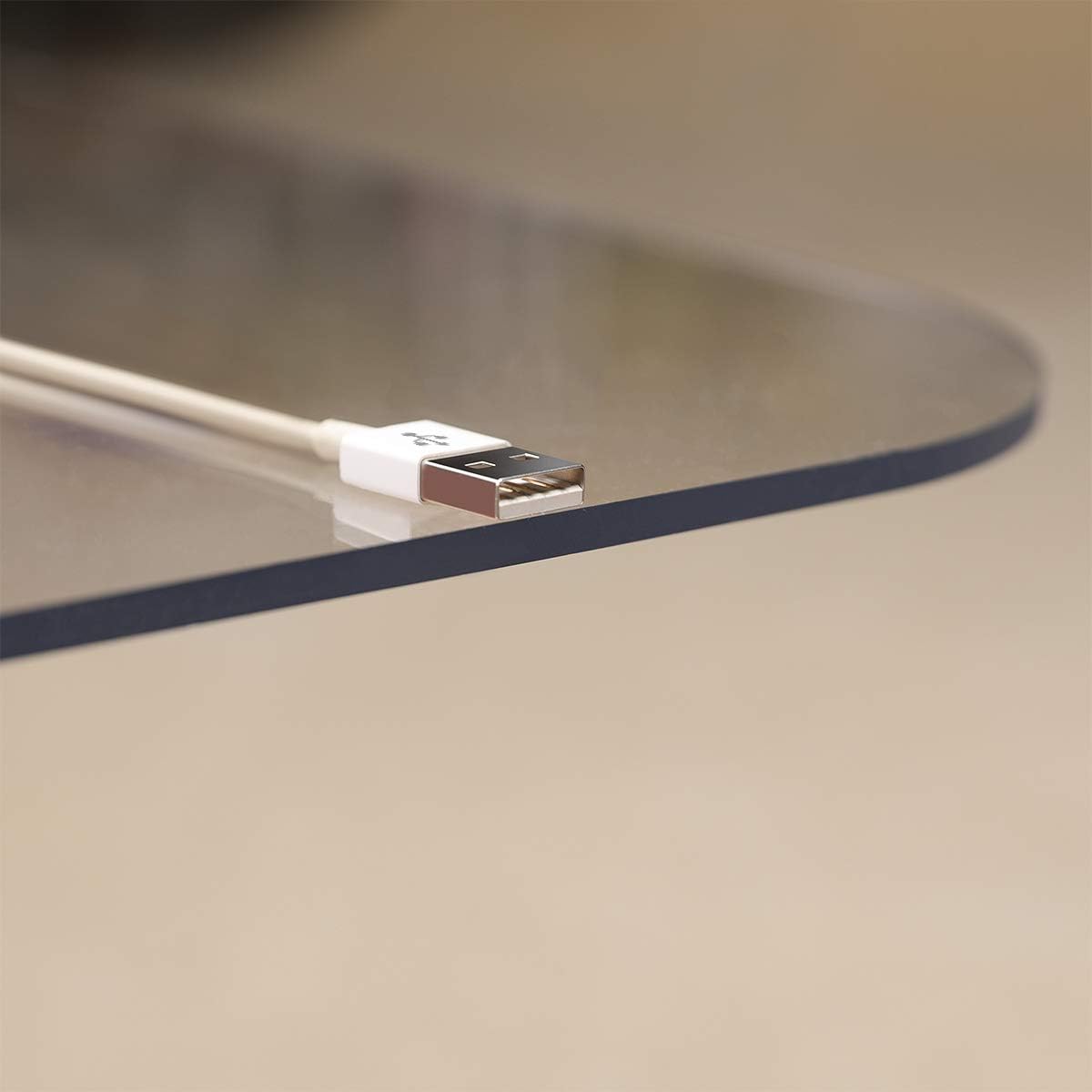 [UpgradedVersion] Crystal Clear 1/5" Thick 47" x 40" Heavy Duty Hard Chair Mat, Can be Used on Carpet or Hard Floor : Office Products