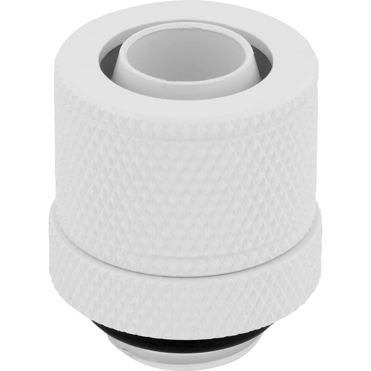 Corsair Hydro X Series XF Compression 10/13 mm (3/8 Inch or 1/2 Inch) ID/OD Fittings, Four Pack (G1/4 Inch BSPP Port Threads, Solid Brass Durability, Compatible with Additional Hydro X Adapters) White