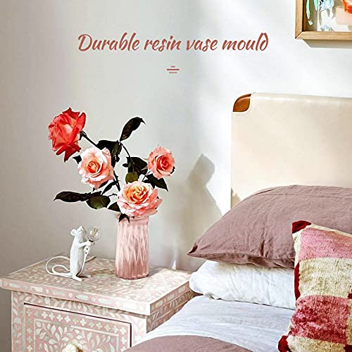 Resin Molds 3Pcs Vase Resin Silicone Mold,Craft Makeup Brush Holder