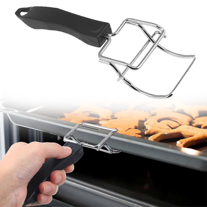 Photo 1 of 1 Pack Air Fryer Convection Toaster Oven Tray Extractor - Oven Food Scald Resistant Clip Tray Handle Used to Quickly Remove - Common to Trays Grills Air Fryer Accessories (1 Pack)