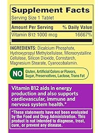 Spring Valley - Vitamina B-12 1000 mcg, liberación retardada, 300 comprimidos, paquete doble