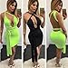 Mojessy Women's Sexy Multi Wear Bodycon Bandage Tank Midi Party Dress Clubwear Small Black