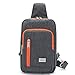 TINYAT T601 Sling Canvas Bag Shoulder Chest Pack Casual Crossbody Travel Shoulder Bag for Women/Men T601, Grey