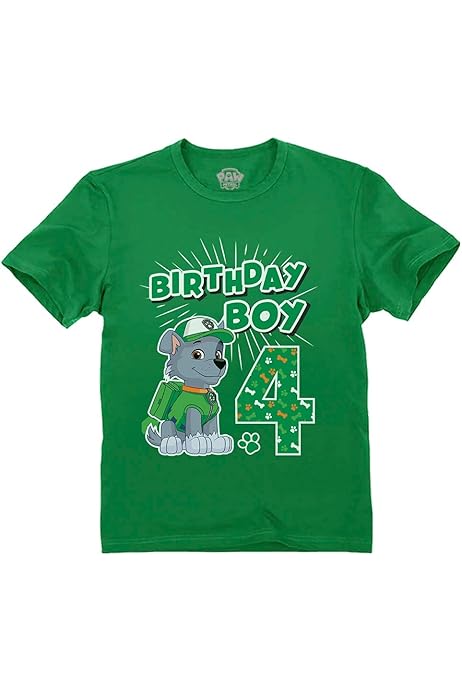 Paw Patrol Rocky Birthday Boy 4 Toddler Kids Toddler Kids T-Shirt