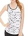 icyzone Woemen's Soft Racerback Workout Yoga Fitness Sports Tank Top (S, Chinese Ink)