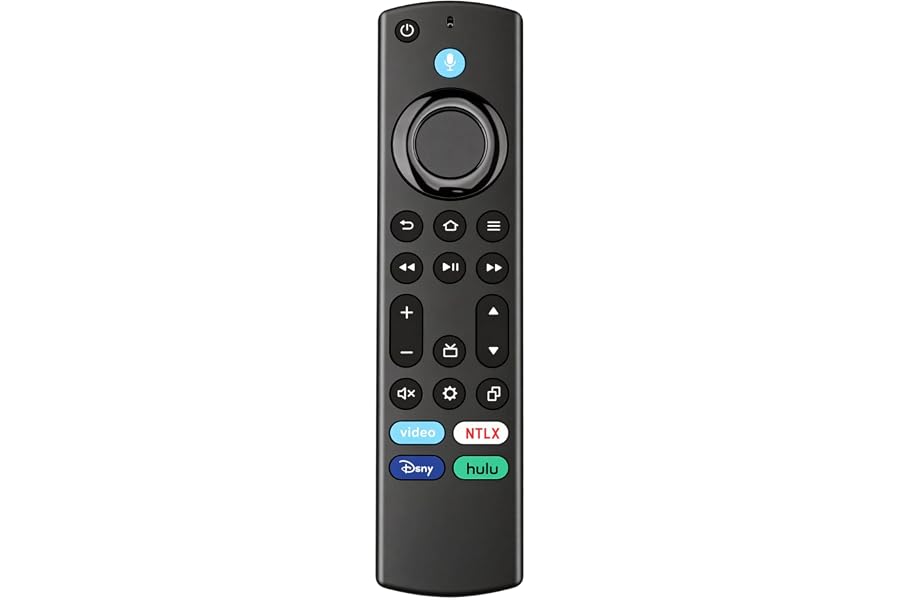 ORQRQO Replacement Voice Remote for Fire Series, TV Stick (HD, 4K, Plus, Select, 4K Max, Lite), TV Cube and Omni, Ember, Insignia, Toshiba, Smart TVs