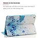 iPad Mini Case - LittleMax Synthetic Leather Auto Wake/Sleep Stand Case [Card Holder] Flip Folio Wallet Case Cover for iPad Mini 3/2/1 [Free Cleaning Cloth,Stylus Pen]-03 Dandelion