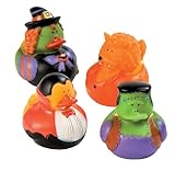 Fun Express - Halloween Costume Duckies for Halloween - Toys - Character Toys - Rubber Duckies - Halloween - 12 Pieces