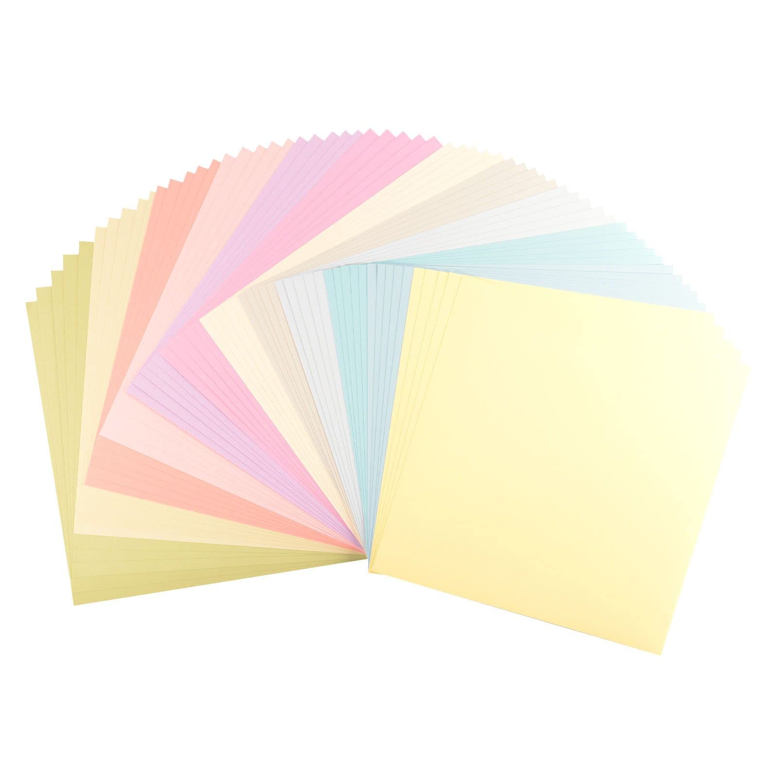 Florence Cardstock Smooth - Coloured Card Making Supplies 12 x 12 inch - Multi - 20 Sheets - Coloured Paper for Scrapbooking, Card Making, Die Cutting and Paper Crafts - 216 GSM - Pastel