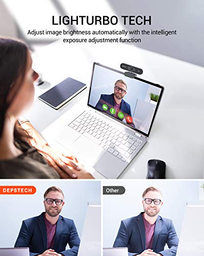 Webcam-with-Microphone-DEPSTECH-1080P-HD-Webcam-with-Auto-Light-Correction-for-DesktopLaptop-Streaming-Computer-USB-Web-Camera-for-Video-Conferencing-Teaching-Streaming-and-Gaming