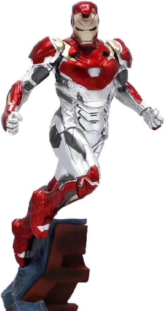SAMER Avengers Spider-Man Heroes Return 1/10 Iron Man MK47 Action Figure 11 Inch/Height 27cm, Iron Man MK47 Toys Model (Static, Joints are Immovable)