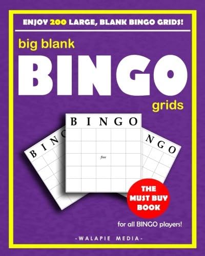 Big Blank Bingo Grids (Classic Blank Games)