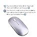 Wireless Mouse,Attoe Ultra-thin Noiseless 2.4GHz and Bluetooth Dual-module Wireless Mouse for PC Laptop Notebook Windows Android Mac OS (Sliver)thumb 4