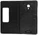 HUAWEI Ascend Mate 2 (Including MT2-L03) Flip Cover Case/Cover with Visual Window - Black