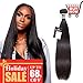 Puddinghair Unprocessed Virgin Brazilian Hair Grade 7A Straight Brazilian Human Hair Bundles Natural Black 1 Bundle 10 Inch