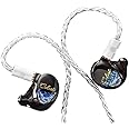 HiFiGo Kinera Celest Plutus Beast 1 BC+1 BA+1 SPD in-Ear Monitors, Bone-Conduction Driver IEMs in-Ear Earphones with Hand-Painted Faceplate and Rich Smooth Tuning (Blue, 3.5mm)