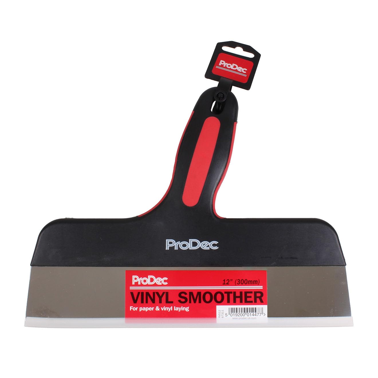 ProDec RVS12 12" Vinyl Smoother for Smoothing Vinyl Wallpapers, Taping and Jointing, Black