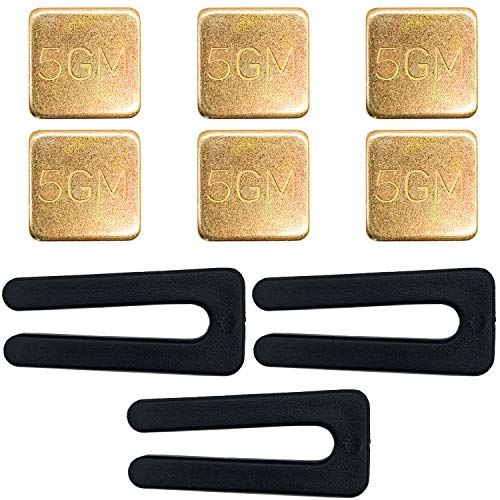 3 Set Ceiling Fan Blade Balancing Kit-Fan Balancing Kits Include 3 PCS Plastic Balancing Clip and 6 PCS Self-adhesive Metal 5GM Weight