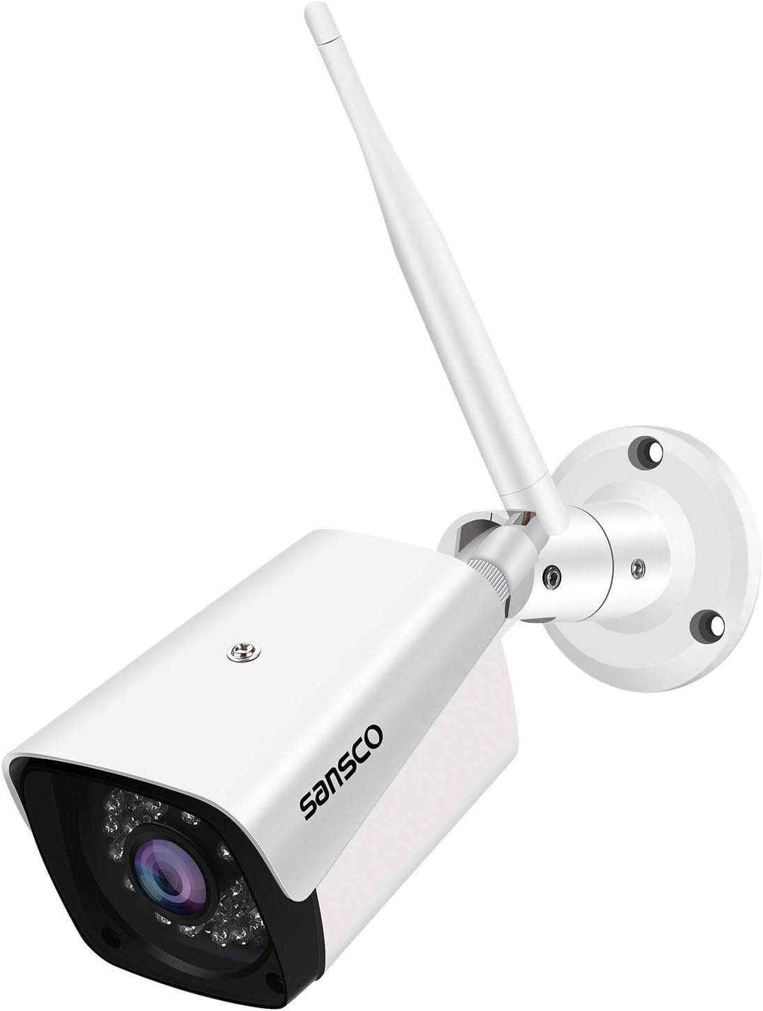SANSCO 8CH Expandable Home Security WiFi Camera System with (4) HD Bullet Cameras and 12 inch Monitor (Add-on Camera)