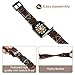 ArtKen Smart Watch Band 42mm,Genuine Leather iWatch Band Replacement Strap with Stainless Metal Clasp Suitable for Apple Watch Series 2, Series 1, Series 3, Sport Edition(Brown)