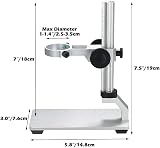 Ninyoon Universal Microscope Stand Pro Aluminum Alloy Holder 32-34mm view 5