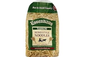 Essenhaus Homestyle Noodles Made the Old Fashioned Way, 3-Pack 16 oz.(455g) Bags (Narrow)