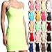 TheMogan Women's Sleeveless Spaghetti Strap Seamless Bodycon Short Mini Cami Slip Dress