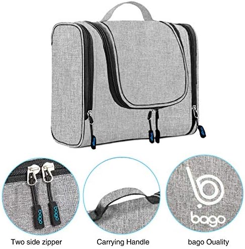Bago Hanging Toiletry Bag For Women & Men - Leak Proof Travel Bags for Toiletries with Hanging Hook & Inner Organization to Keep Items From Moving - Pack Like a PRO 2 Bago Hanging Toiletry Bag For Women & Men - Leak Proof Travel Bags for Toiletries with Hanging Hook & Inner Organization to Keep Items From Moving - Pack Like a PRO