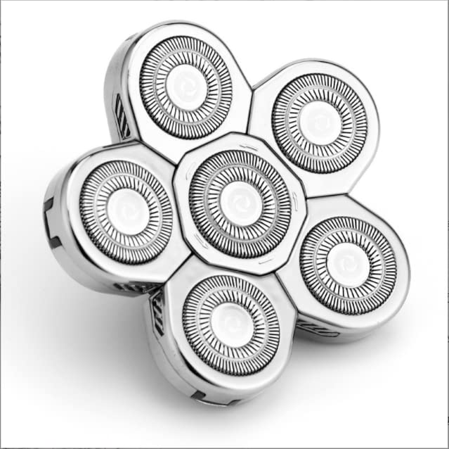 ARAINY 6 Blade Replacement Heads for Electric Shaver, Bald Head Shavers for Men Electric Razors