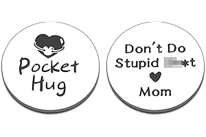 DELUJOUBERST Stocking Stuffers for Teen Boys Girls Gifts for Son Daughter from Mom Funny 14 16 18 Birthday Gifts for Teenager Kids Don't Do Stupid St Pocket Hug Token Graduation Christmas Gift for Step Son in Law