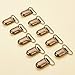 PH PandaHall 80pcs Strap Suspender Clips, 25mm (1 inch) Metal Clips Holder Sheet Strap Clips for Making Bib Clips Holder, Antique Bronze