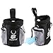 AMZNOVA Dog Treat Bag, Puppy Training Pouch Pet Small Dog Bait Holder, Animal Walking Snack Container Best Hiking Toys Pack Dispenser Carries, Black