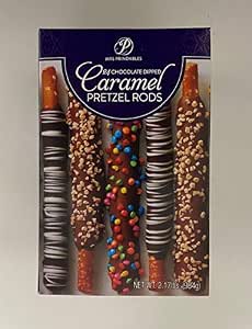 Amazon.com : Mrs. Prindables Chocolate Dipped Candied Caramel Pretzel ...