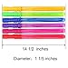 Pinwheel 12 Pack 14 1/2'' Big Bubble Wand Set For Kids Birthday Party Favor Summer Toys Assortment (1 Dozen)