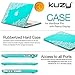 Kuzy - Lace Rubberized Hard Case for Older MacBook Pro 15.4 inch with Retina Display A1398 15 inch Plastic Shell Cover - Lace Teal