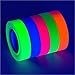 5-Pack SUPER BRIGHT UV Blacklight Reactive Fluorescent / Neon Gaffer Tape Matte Finish primary