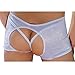 YiZYiF Men's Lingerie Open Crotch Boxer Briefs Underwear Sold by SHIFANG (2Pcs White)