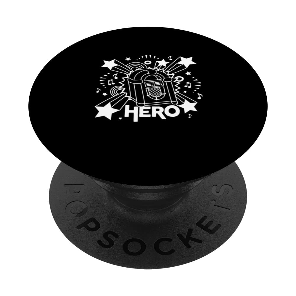 Music Jukebox Hero For Music Karaoke Lover PopSockets Swappable PopGrip