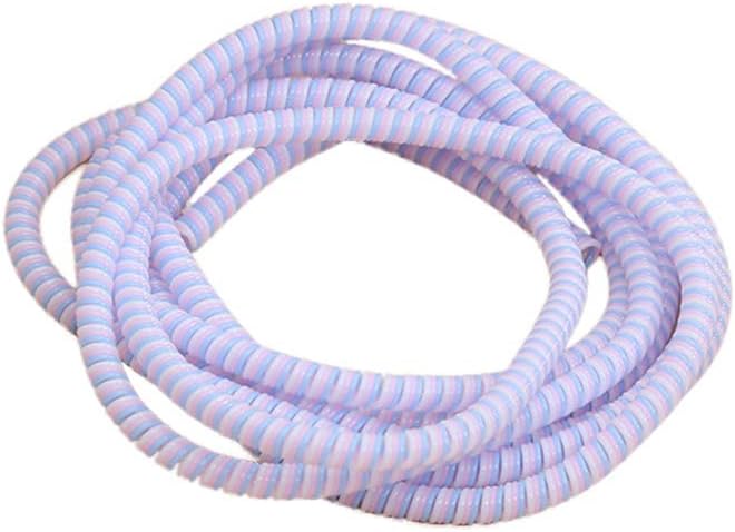 Tabanlly Universal Spiral Strain Relief Cord,1.4M Wire Organizer Cable Protectors Relief Cord Sleeves