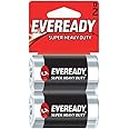 Eveready Super Heavy Duty D 1.5V Batteries - 2PACK