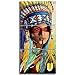 KALAWA Native American Girl Feathered Women Modern Home Wall Decor Canvas Artworks Picture Art HD Print Painting On Canvas 3 Piece Framed Ready to Hang (24''W x 16''H)