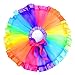 UOMNY Girls Layered Rainbow Ribbon Tutu Skirt Dance Dress Tutus for Girls 3-5 Years Old